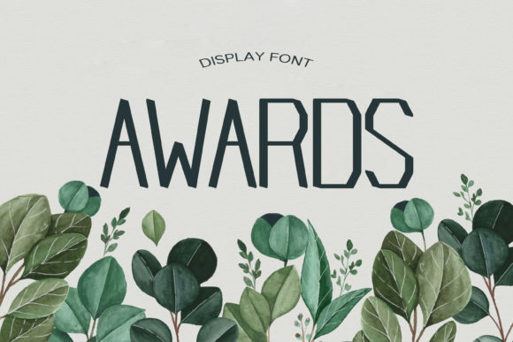 Awards Font for Web Designers and Digital Creators