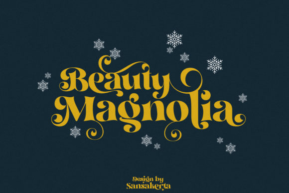 Beauty Magnolia: A Bold Display Font for Creative Projects