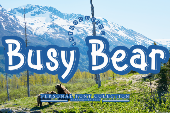 Busy Bear: The Bold Display Font for Memorable Branding