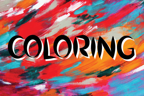 Coloring: A Bold Display Font for Small Business Branding