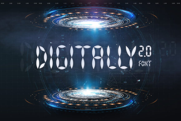 Digitally: A Font for Futuristic Branding and Creative Design