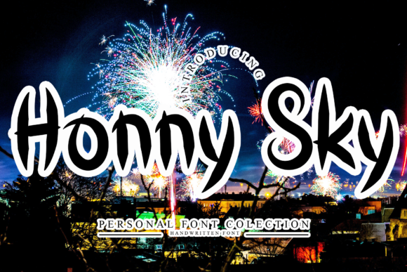 Discover the Charm of Honny Sky: A Display Font for Crafters and Designers