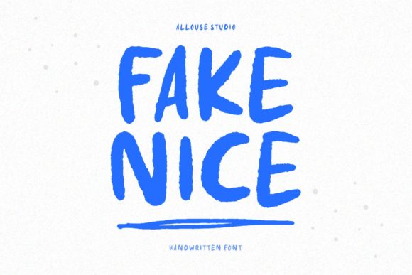 Fake Nice: A Bold Display Font for Creative Designers