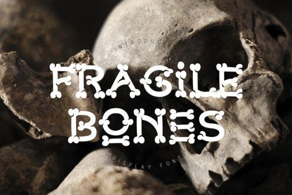 Fragile Bones: A Display Font for Spooky Branding and Creative Design