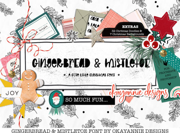 GingerBread Mistletoe: A Font That Brings Festive Flair to Your Brand