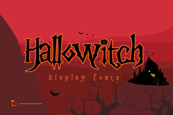 Hallowitch: The Spooky Display Font for Creative Halloween Projects
