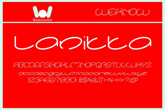 Lanitta: A Playful Display Font for Creative Crafters and Product Designers