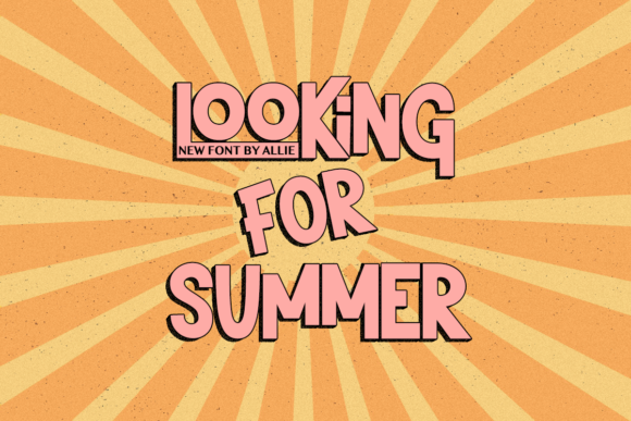Looking for Summer: A Bold Display Font for Editorial Design