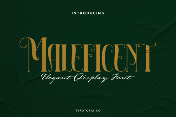 Maleficent: A Fairy Tale Font for Editorial Magic