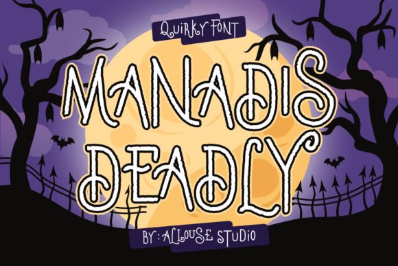 Manadis Deadly: A Spooky Display Font for Web Design
