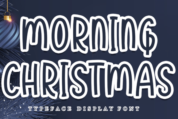 Morning Christmas: A Bold Display Font for Impactful Digital Design