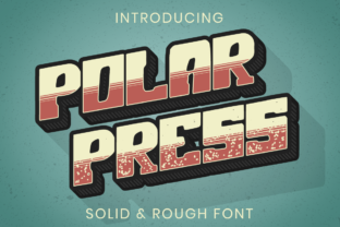Polar Press: A Vintage All Caps Font for Bold Branding