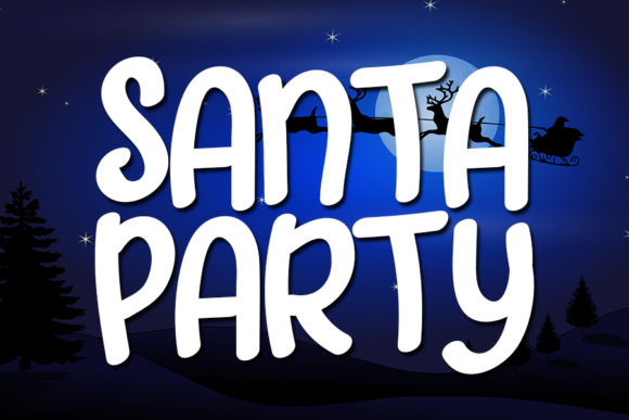 Santa Party: A Fun and Quirky Display Font for Digital Design