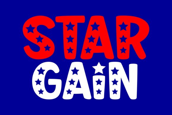 Star Gain: A Fun Display Font for Editorial Design