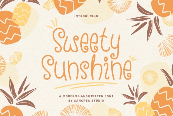 Sweety Sunshine: A Playful Display Font for Creative Web Design