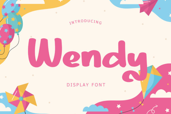 Wendy: The Ultimate Display Font for Kid-Themed Branding and Social Media